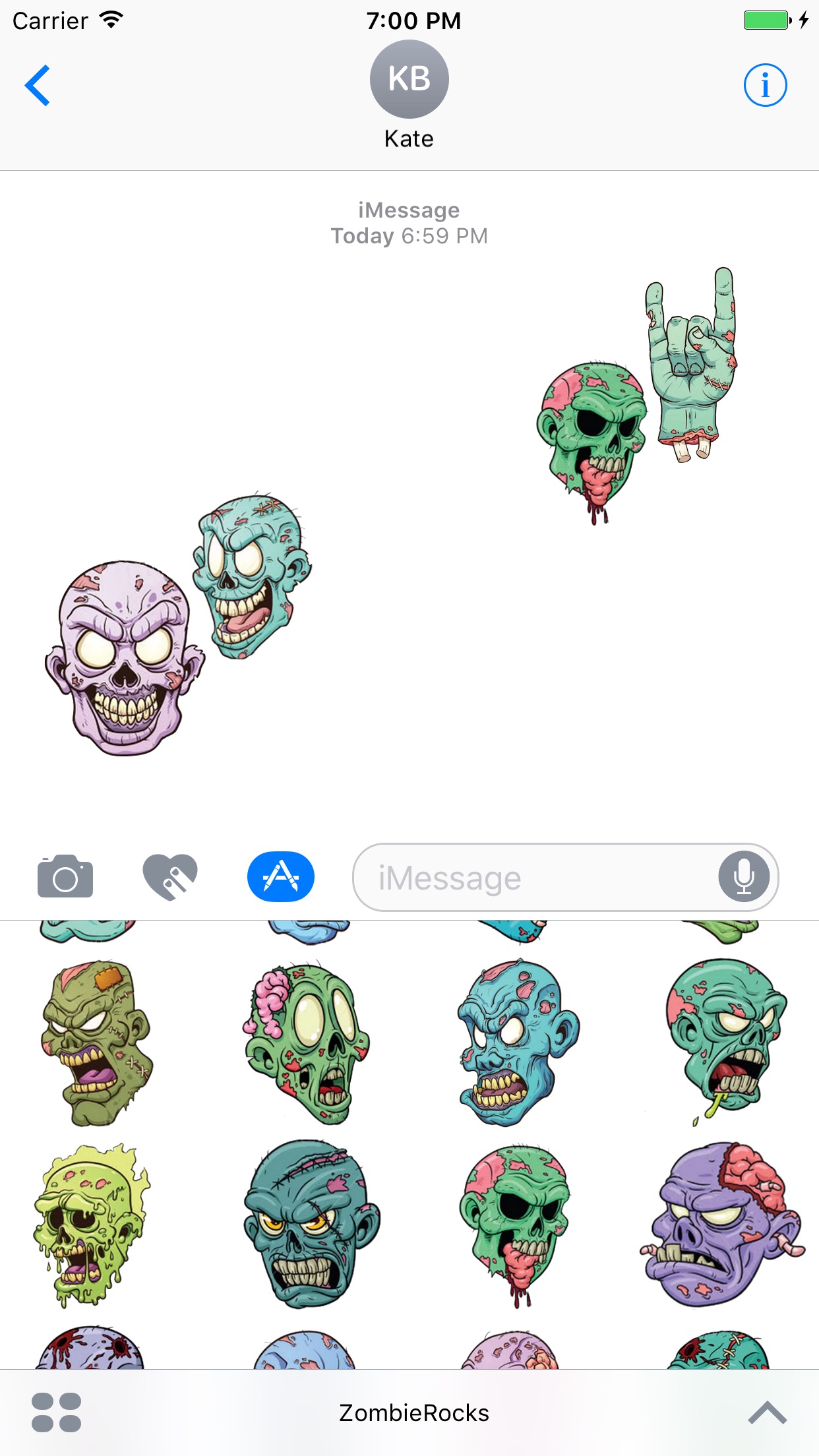 Screenshot 1 of Zombie Rocks