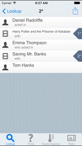 Six Degrees - Movie Trivia screenshot #2 for iPhone
