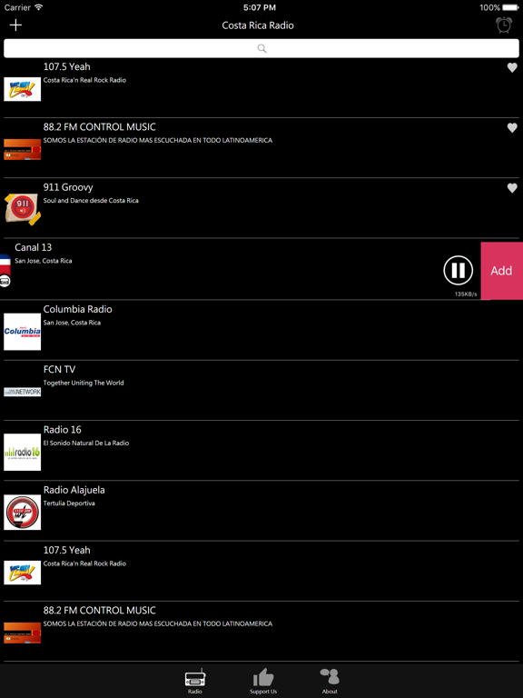 Costa Rican Radio iPad screenshot