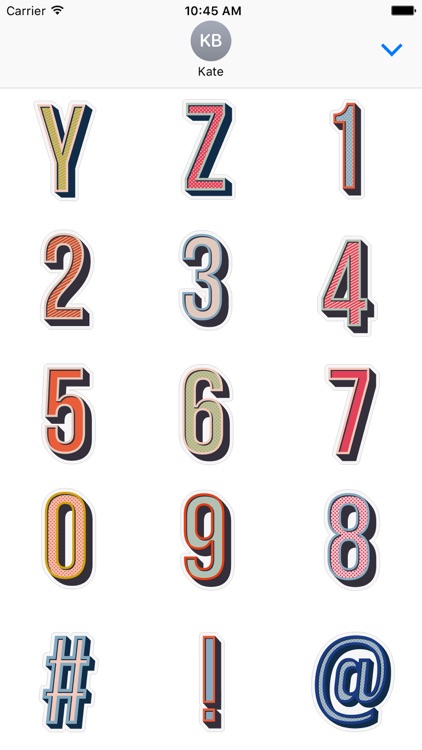 Anya Hindmarch Alphabet Stickers