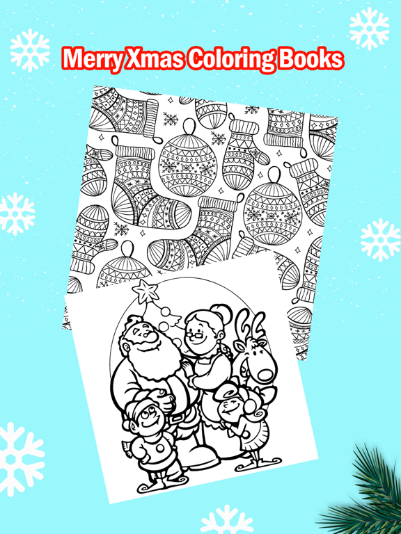 Screenshot #5 pour Joyeux Noël Colorier Livre - Jeux Pour Les Enfants