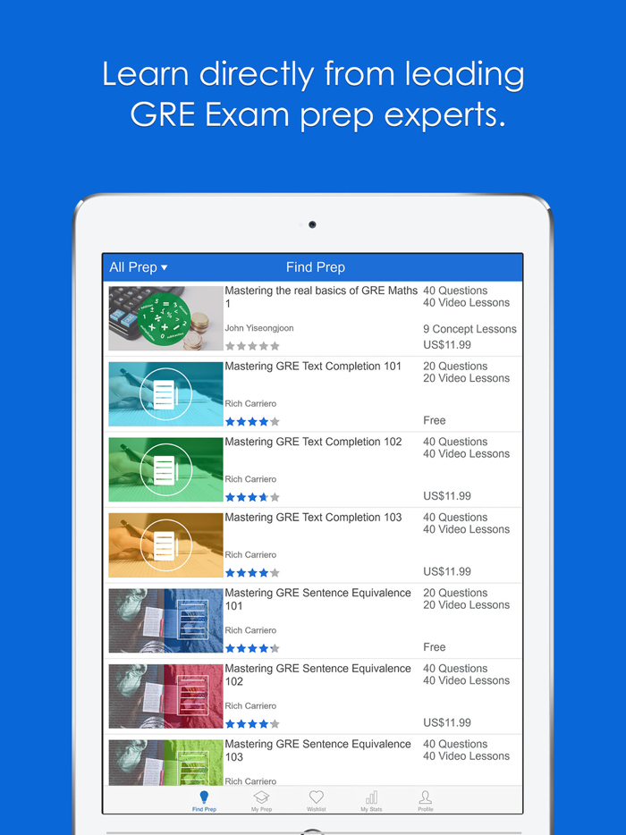 PrepEd GRE Exam Preparation
