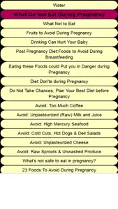 Food Guide for Pregnant Women screenshot #2 for iPhone