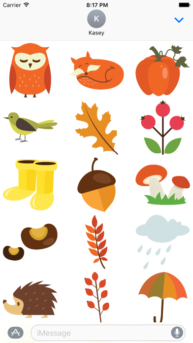 Screenshot #1 pour Automne Autocollants