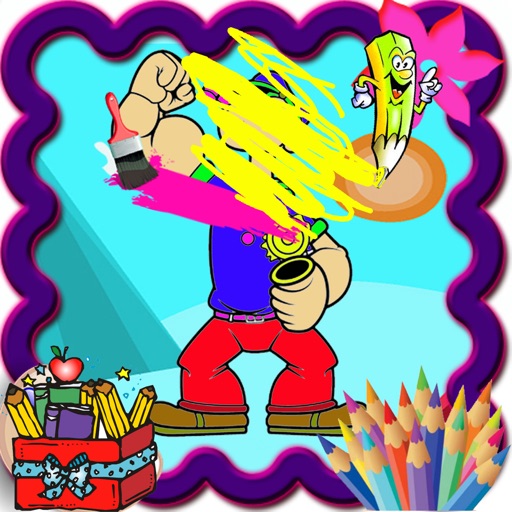 Coloring For Kids Game Popeye Version Icon