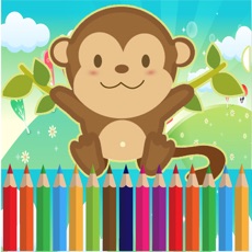 Activities of Monkey Coloring For Kids learning Third Edition