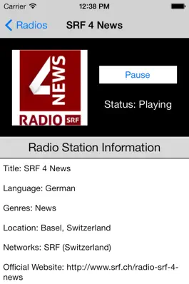 Game screenshot Switzerland Radio Live Player (Schweiz / Swiss) hack