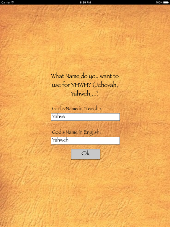 The Names of GOD iPad screenshot 3 - Book app