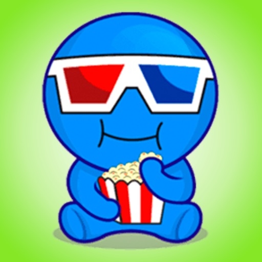 Lovable Blue Man ● Stickers for iMessage icon