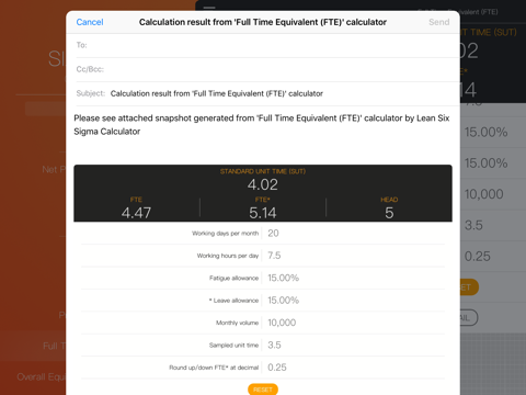 Lean Six Sigma Calculator screenshot 4