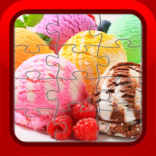 Ice Cream Jigsaw Puzzles Fun for Kids and Toddlers iOS App