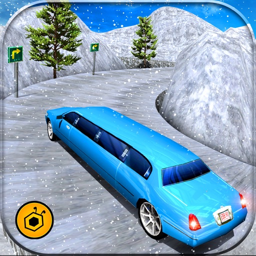 Limo Driver free 3D simulator-Offroad Snow Mania icon