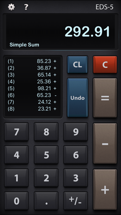 EDS-5 Multifunction Calculator iPhone screenshot 5 - Utilities app
