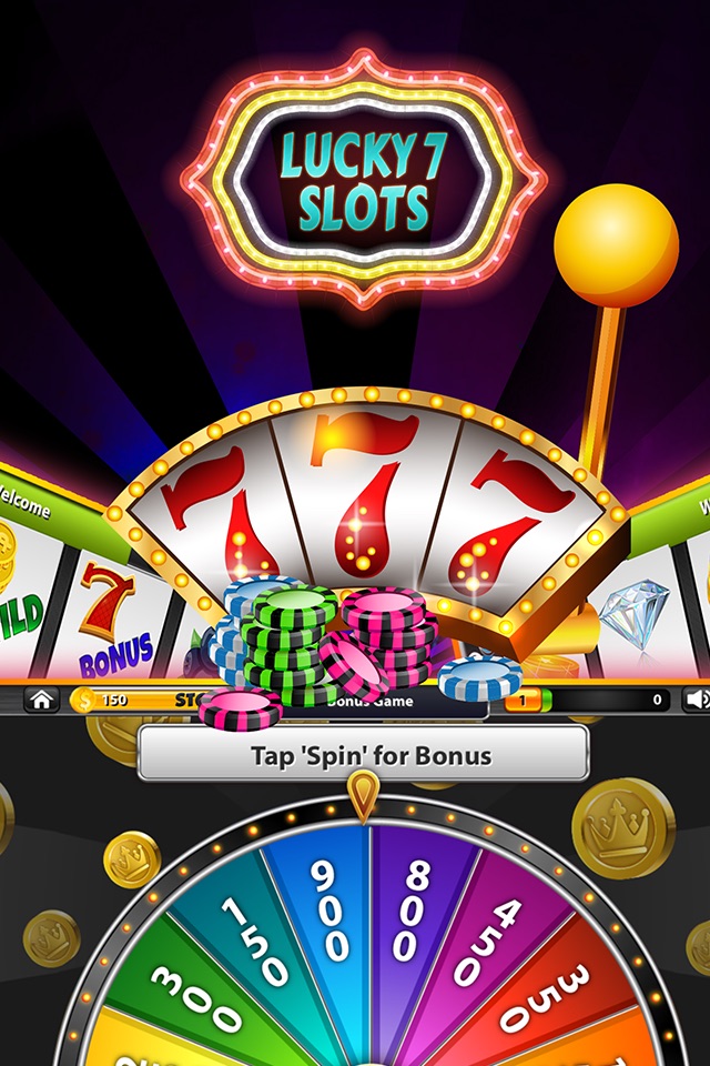 Lucky 7 Slot Machines – Spin 777 Lottery Wheel screenshot 2
