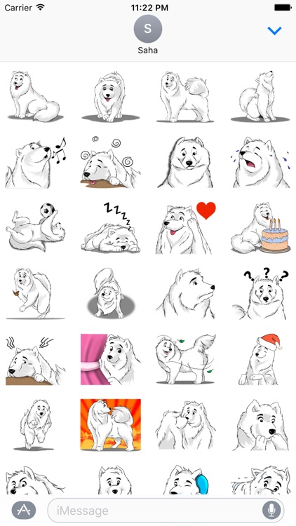 Snow Dog Stickers