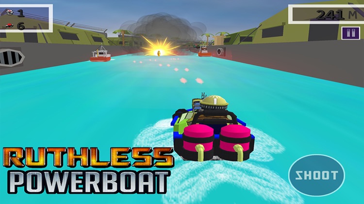 Ruthless Power Boat - Top Gun Shooting Game screenshot-4