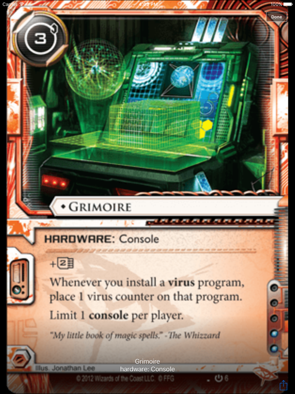 Screenshot #5 pour NetConsole - A Card Browser for Android Netrunner