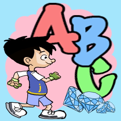 Boy Jump ABC learning Icon
