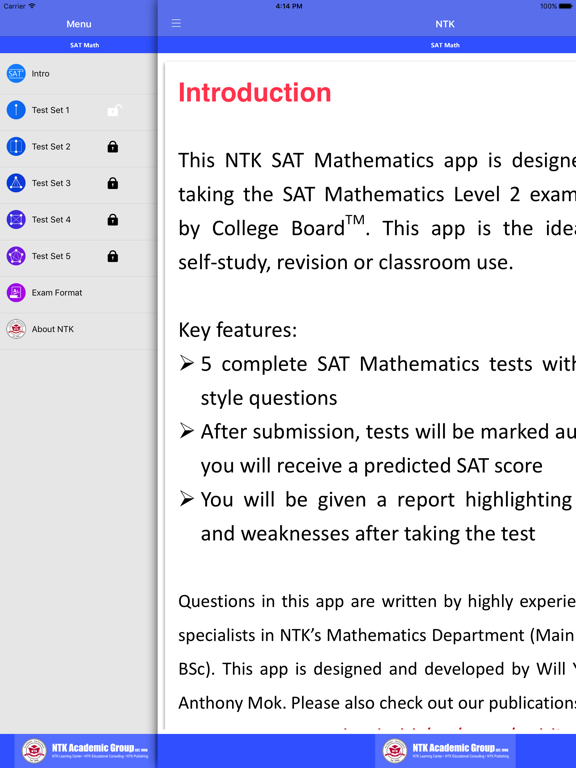 Screenshot #5 pour NTK SAT Math II