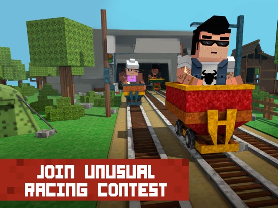 Block Mine Cart Racing Adventures 3D Fullのおすすめ画像1