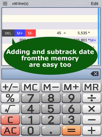 CALMEMO * CALCULATOR & MEMO screenshot 4