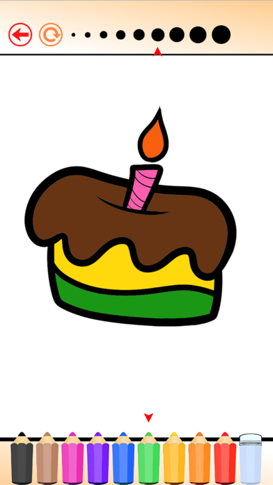 カップケーキのぬりえHDは：、子供のための無料ゲームを描画し、ケーキを着色することを学びますのおすすめ画像2