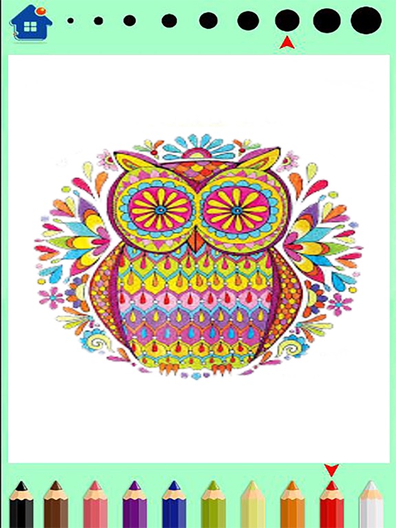 Mandala Coloring book-finger iPad screenshot