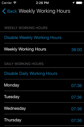 123 Clocking - Automatic time tracking, time sheet and work log screenshot 4