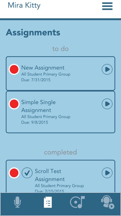 Charms Blue – Student App