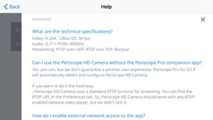 Periscope HD - H.264 RTSP Cam screenshot #3 for iPhone