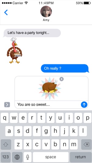 Turkey Stickers - Thanksgiving Turkey for iMessage(圖3)-速報App