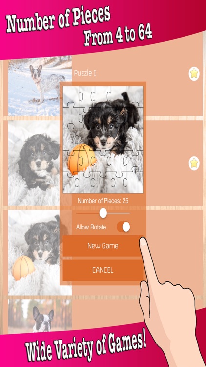 Jigsaw Puzzles - Cute Puppy Love Baby Animal Game