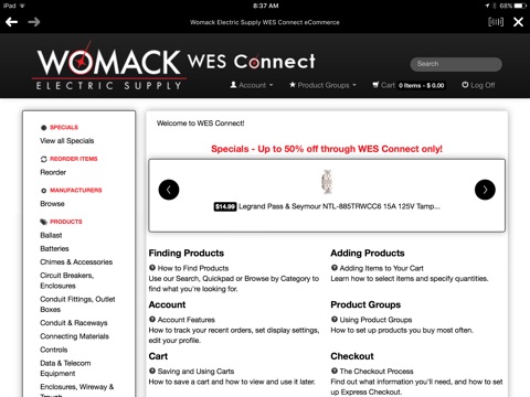 WES Connect screenshot 2