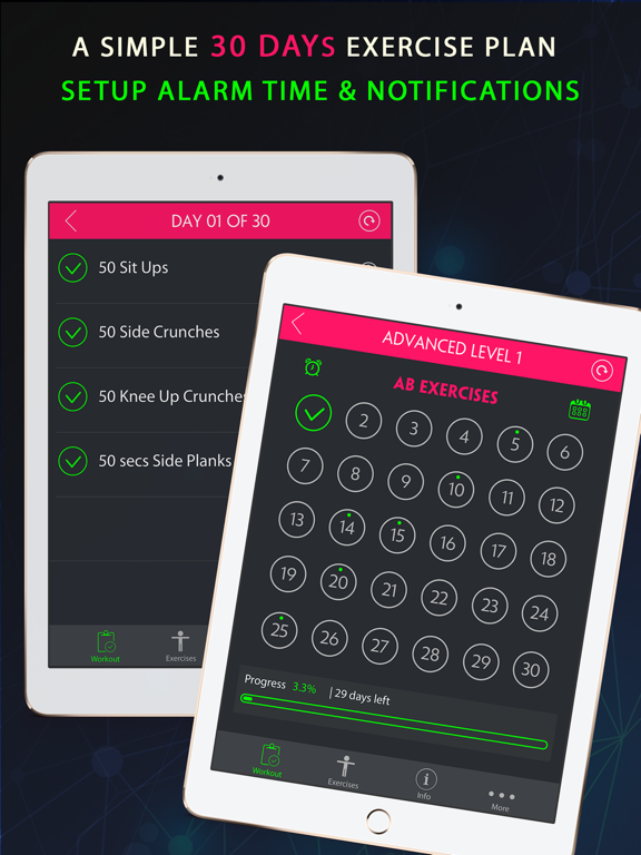 30 Day Fitness Challenges ~ Daily Workout Pro iPad screenshot 4 - Health & Fitness app