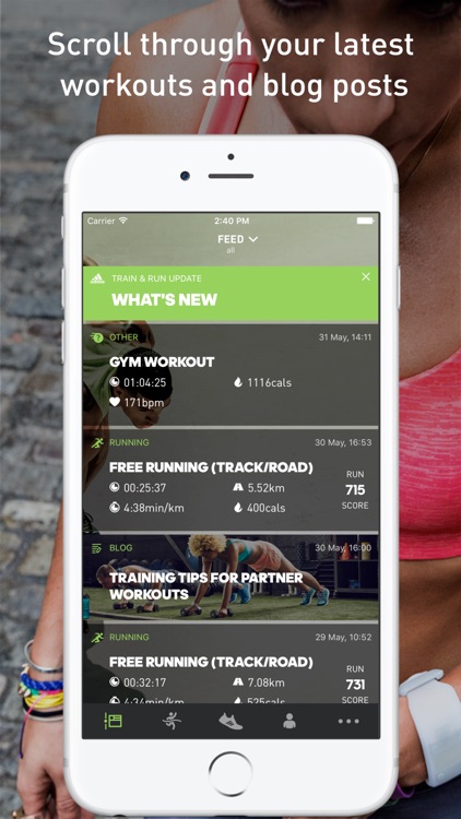 adidas train and run app