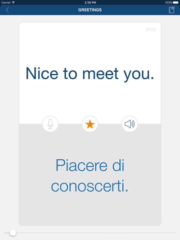 Learn Italian Phrases & Words iPad screenshot 4 - Education app