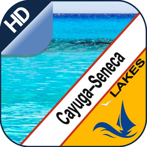 Cayuga Seneca Lakes GPS nautical chart for boaters