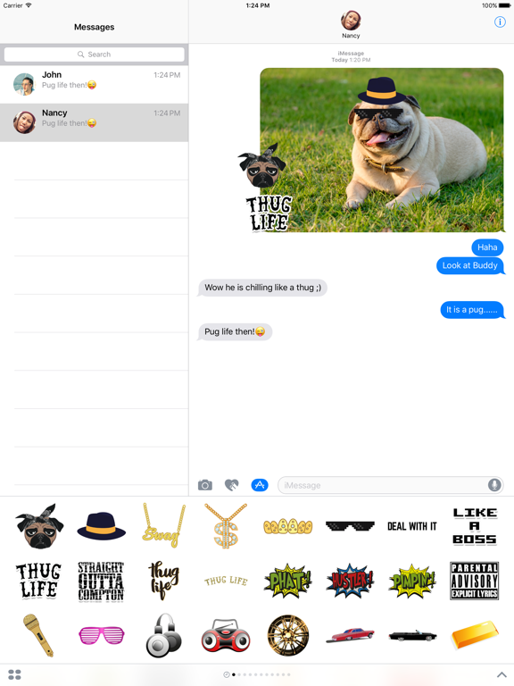 Screenshot #4 pour Thug Life Stickers – Pimp Your Chat for iMessage
