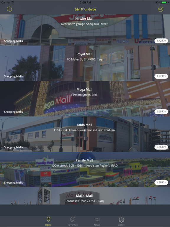Erbil Tour Guide iPad screenshot 3 - Travel app