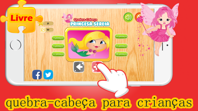 Quebra-Cabeça da Princesa Sereia no Jogos Educativos Grátis para Crianças e Jardim de Infânciaのおすすめ画像2