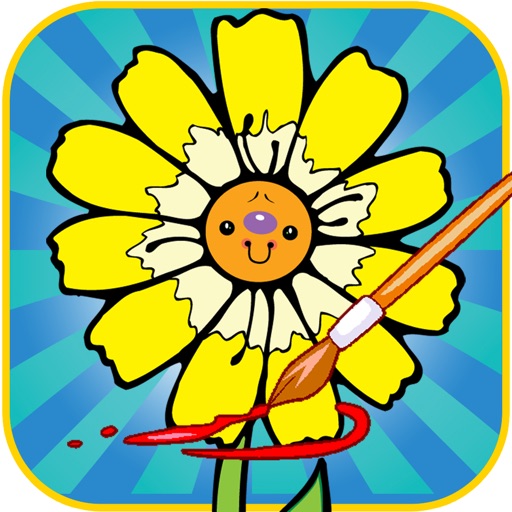 Flower Coloring Book All Pages Free For Kids icon