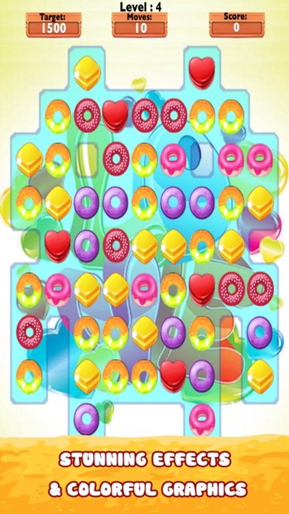 Donut Cookie Stars Blast-Best Gummy Games For Fun