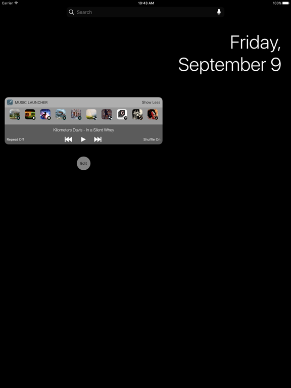 Screenshot #5 pour Music Launcher with Widget