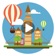 Hueliday: World Travel Animated Stickers app icon - Stickers app for iPhone