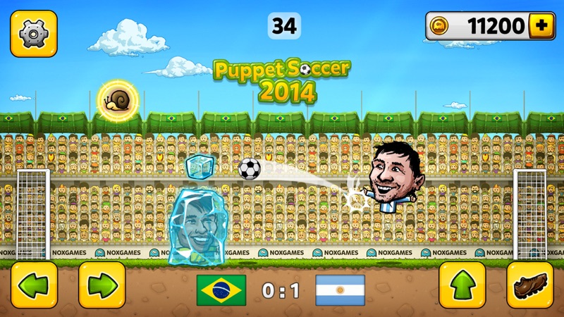 Puppet Soccer 2014 - Campeonato de fútbol del mundo de marionetas screenshot 1
