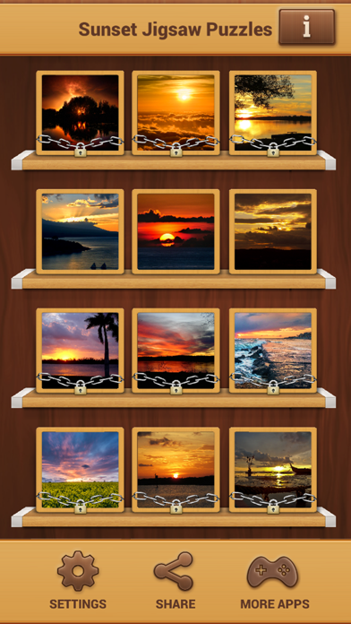 Screenshot #1 pour Coucher De Soleil Casse-tête - Photo Puzzle Jeux