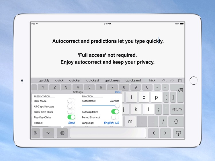 PadKeys Keyboard for iPad