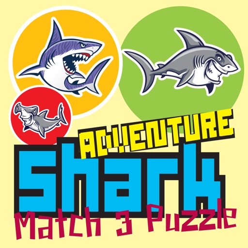 Adventure Shark Dash Match3 Puzzle for Kids icon