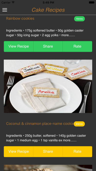 Screenshot #2 pour Best Cake recipes