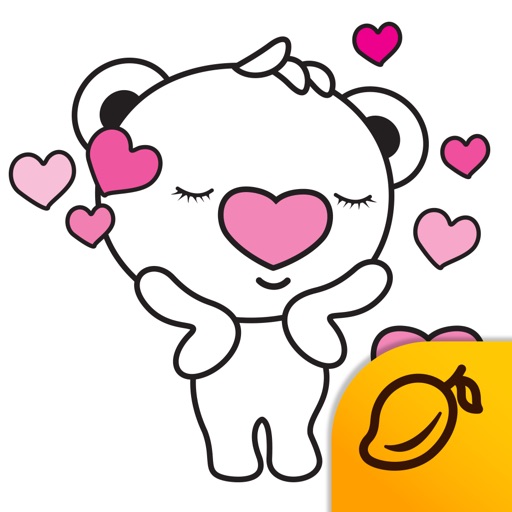 Heartbear, the Messenger of Love - Mango Sticker